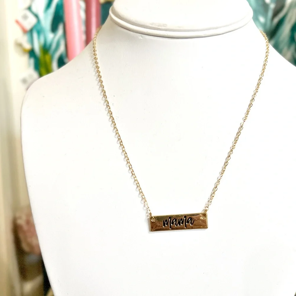 Mama Fashion Jewelry Necklace Gold - Picture 2 of 3